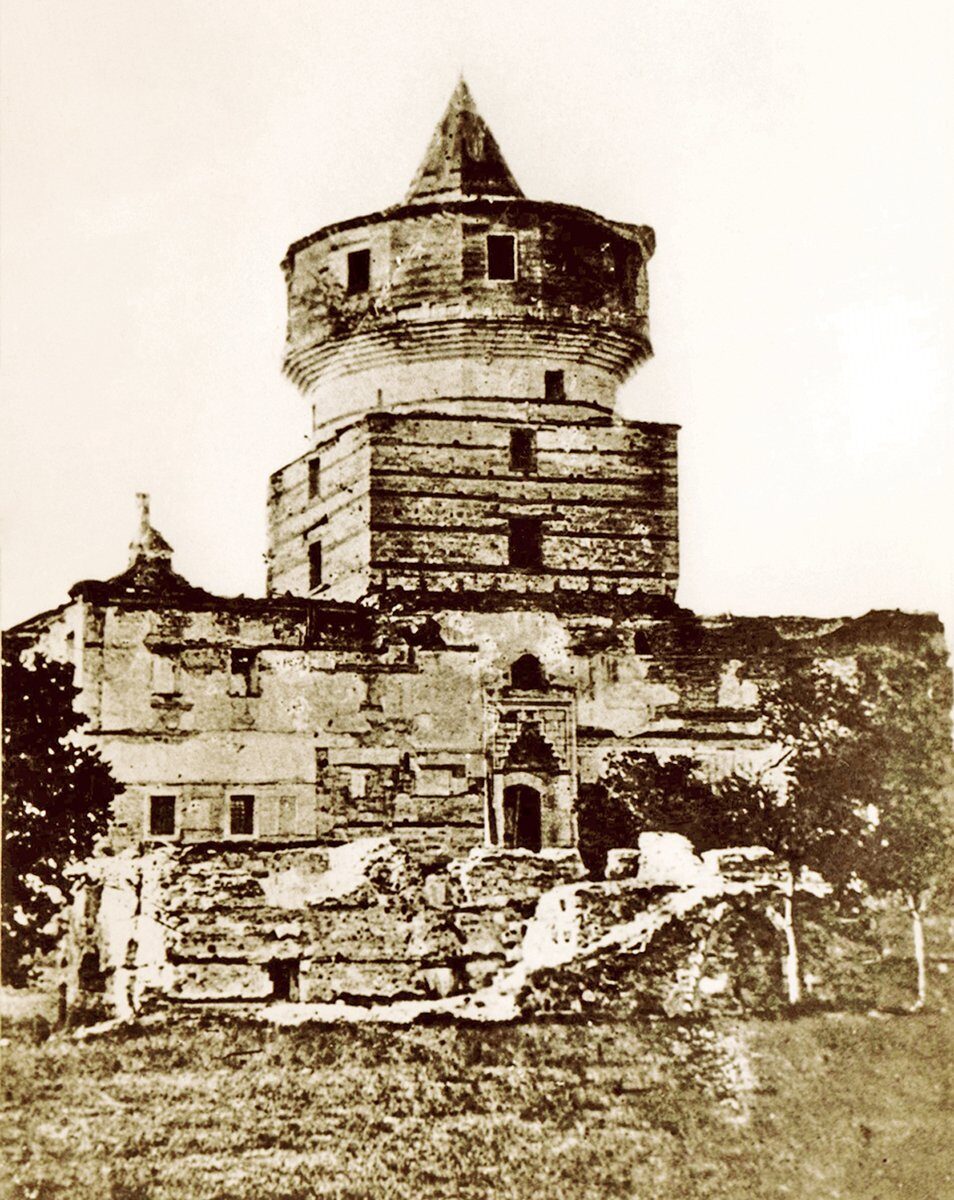 Edirne palace grounds before repair, 1868
