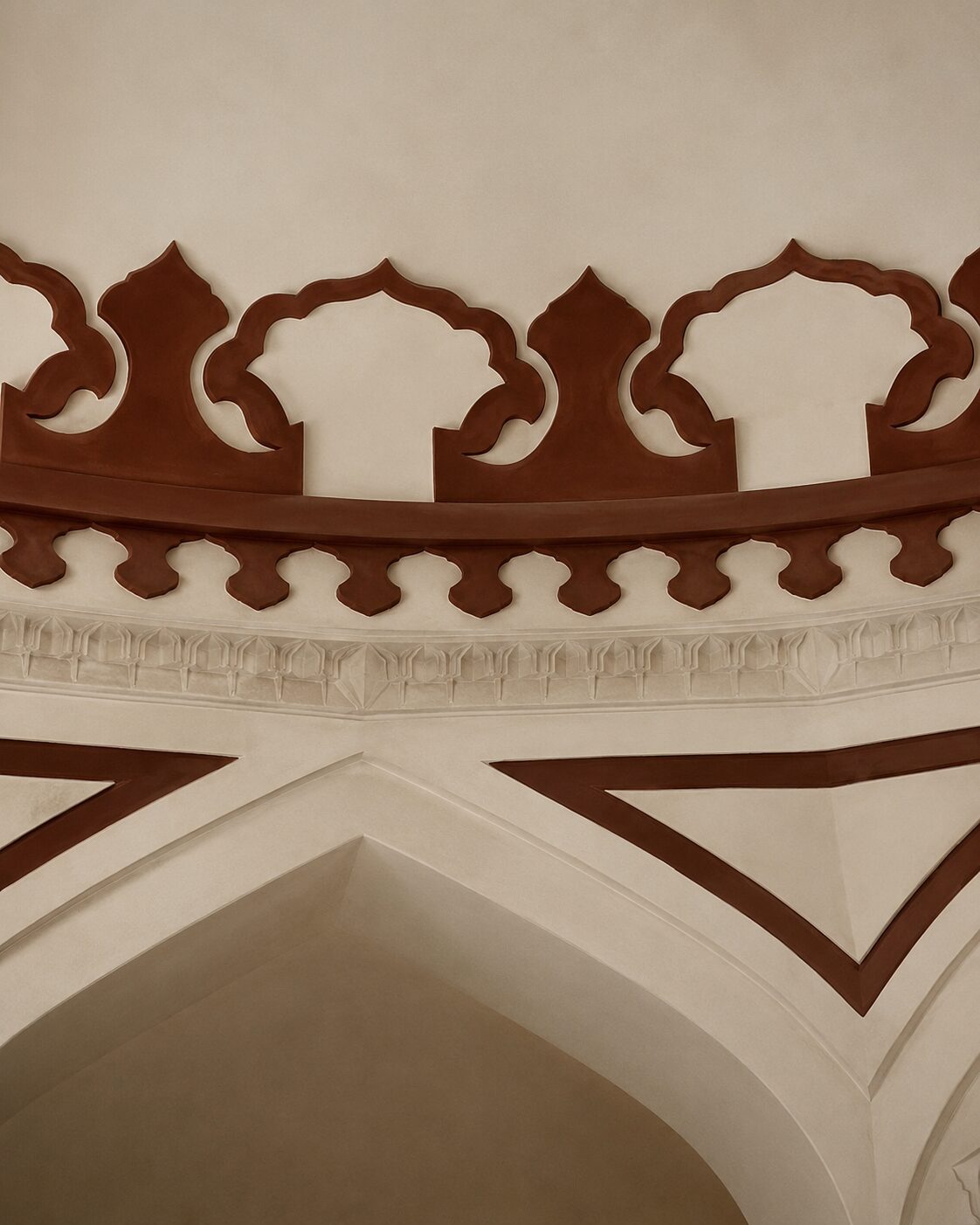 Hand-carved stonework detail