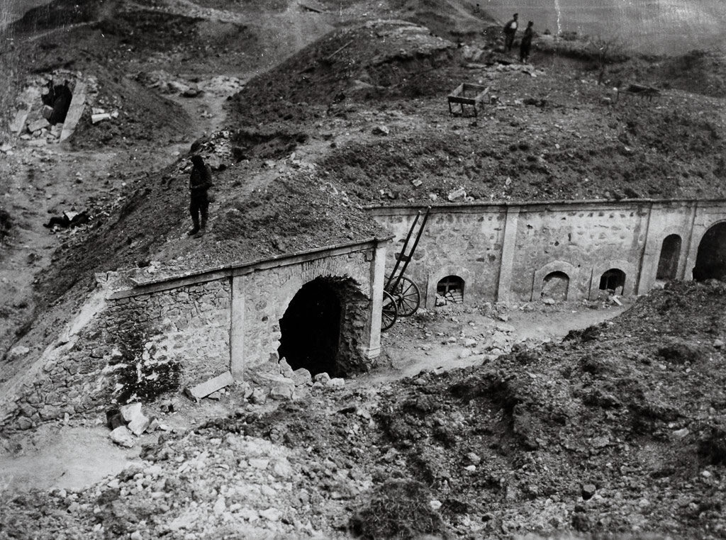 Aivazbaba fortifications destroyed by Bulgarian artillery, 1913